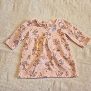 Gymboree girls 3-6 months sweatshirt fox & squirrel dress VGUC